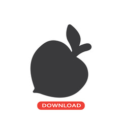 Peach silhouette icon
