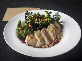 chicken fillet with raspberry sauce
