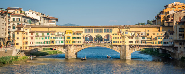 Ponte Vecchio over Arno river in Florence, Tuscany, Italy
