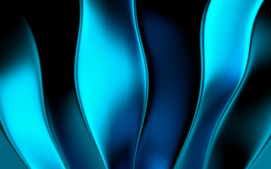 Obraz premium Abstrakcjonistyczny błękitny geometryczny tło. Renderowanie 3D
