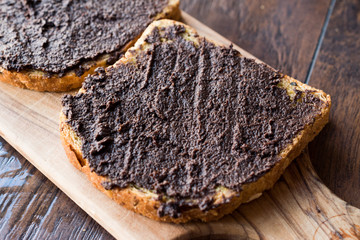 Black Olive Tapenade with Bread.