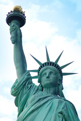Fototapeta na wymiar American Symbol - The Statue of Liberty, New York, USA