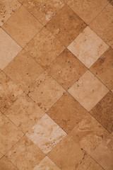 Background of square ceramic tiles of yellow color