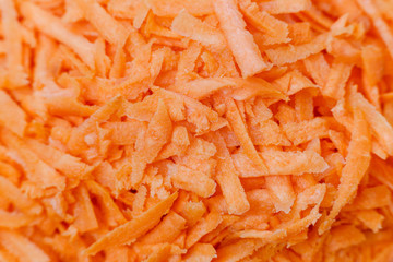 background of the grated carrot