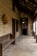 Rear Porch with Door & Window - Abandoned Dudley Snowden House - Appalachia Kentucky