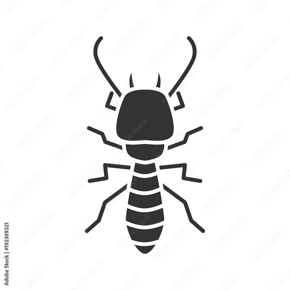 Poster termite glyph icon