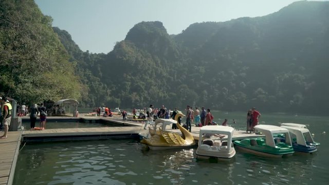 dayang bunting island swimming lake, Langkawi, Malaysia.