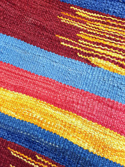An Unique Colorful Handcrafted Traditional Eastern European Rug