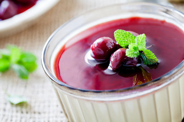 Small Pot Of Panna Cotta