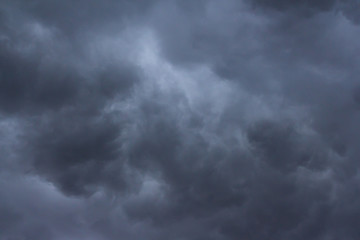 Naklejka na ściany i meble black cloud and strong wind before raining