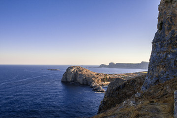 Fototapeta na wymiar Greek Cliffs