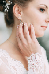 Wedding in the European style in the studio and on the street.Loft style
