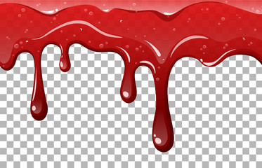 Dripping jam vector illustration