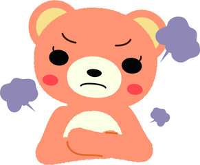 テディベア　怒り