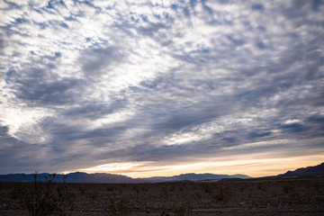 soirée dans le désert