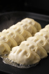Fototapeta na wymiar 焼き餃子　Grilled dumplings