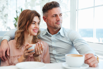 Portrait of a happy young couple