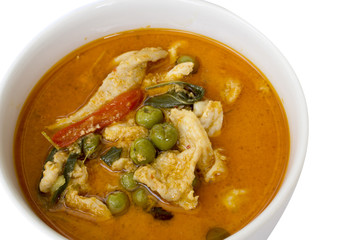 Chicken panang curry, thai food