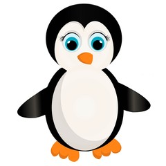 a cute penguin cartoon.penguin vector illustration