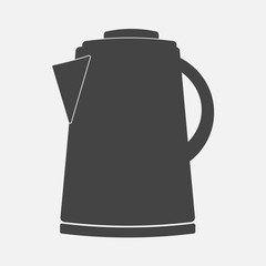 Vector icon of an electric kettle