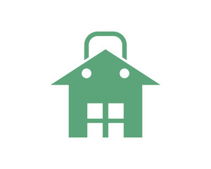 bag house housing home residence residential real estate icon image vector