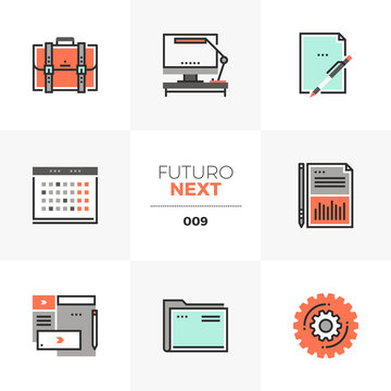 Business Things Futuro Next Icons