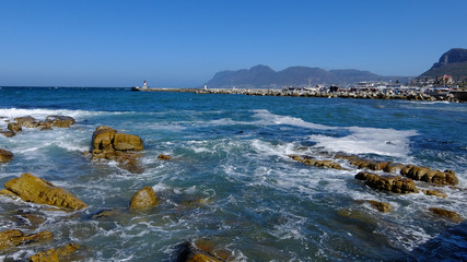 Fototapeta na wymiar Seascape at False Bay, Cape Town, South Africa
