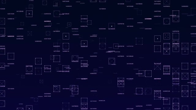 Program code text fly.Running digital text.Technological intro, screensaver.Blue HUD.Type 1