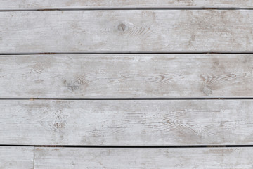 Texture horizontal white wooden boards
