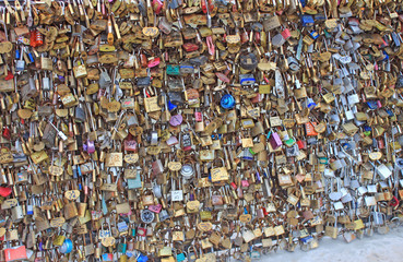 Fototapeta premium Paris, cadenas de l'amour