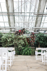 Winter Greenhouse Wedding