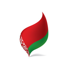 Obraz premium Belarus flag, vector illustration