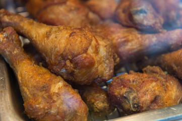 fried chicken on Street food ,Taipei ,Taiwan