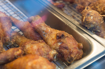 fried chicken on Street food ,Taipei ,Taiwan