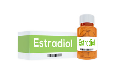 Estradiol - pharmaceutical concept
