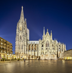 Cologne Cathedral At Night, Germany