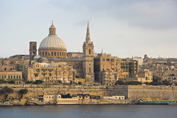 Fototapeta na wymiar Valletta Skyline, Malta