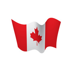 Canada flag, vector illustration