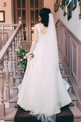 Bride on the stairs