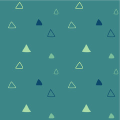 Kids triangular seamless pattern. For print, fashion design, wrapping wallpaper