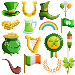Saint Patrick Day wishings and greetings object for designing