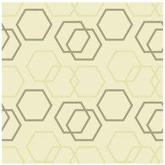 Geometric hexagon uneven seamless pattern. Design for print, fabric, textile. Seamless wallpaper