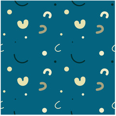 Curvy kids funny seamless pattern. Design for print, fabric, textile. Seamless wallpaper