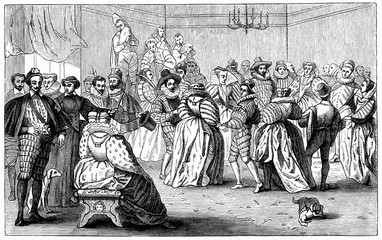 Court ball under Henry III of France (from Spamers Illustrierte Weltgeschichte, 1894, 5[1], 662)
