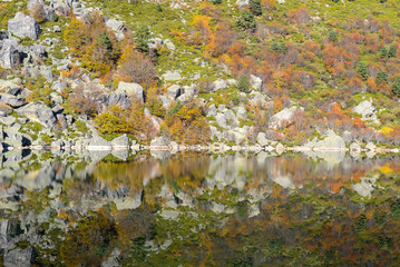 Laguna Negra, glacial lake in Soria, Spain