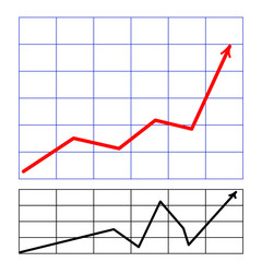 graph with arrow red  black