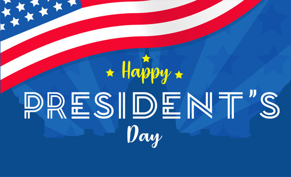 Happy presidents day background or poster vector ,illustration,graphic