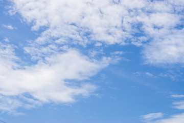 Fototapeta premium blue sky background with tiny clouds