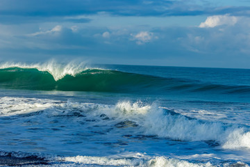 Ocean waves in Playa Hermosa, Costa Rica