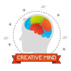 creative mind set icons vector illustration design